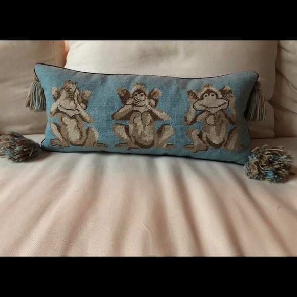 tory burch needlepoint pillows